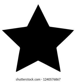 Black Star. Icon Logo.