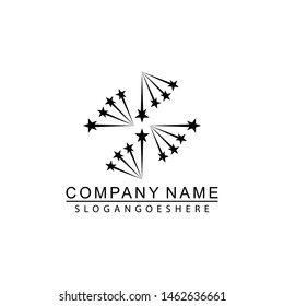 Black star icon Template vector illustration design