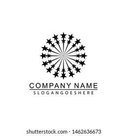 Black star icon Template vector illustration design