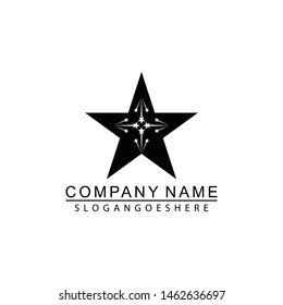 Black star icon Template vector illustration design