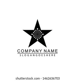 Black star icon Template vector illustration design
