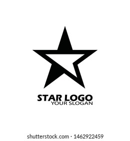 Black star icon Template vector illustration design