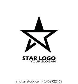 Black star icon Template vector illustration design