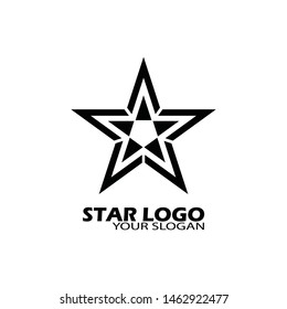 Black star icon Template vector illustration design