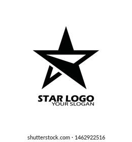 Black star icon Template vector illustration design