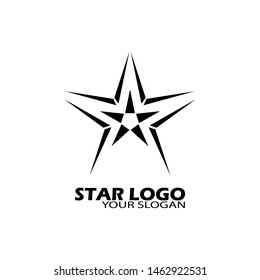 Black star icon Template vector illustration design