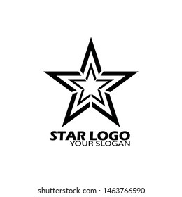 Black star icon Template vector illustration design