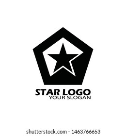 Black star icon Template vector illustration design