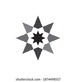Design-Vektorgrafik des Black Star-Logos