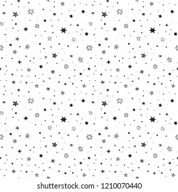 Black Star Pattern Background