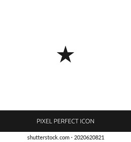 Black Star Pixel Perfect Icon for Web, App, Presentation. editable outline style. simple icon vector eps 10