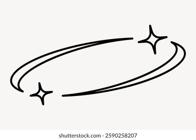 Black star shape with five points on a white background. The star's five points are evenly spaced, creating a symmetrical star shape. Simple star design. Star element vector.
