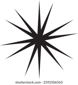 Black star, shape star, geometric star, figure, decoration, flash, decoration