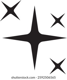 Black star, shape star, geometric star, figure, decoration, flash, decoration