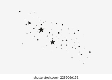 black star, sign, symbol, cross, vector illustration