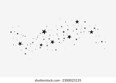 black star, sign, symbol, cross, vector illustration