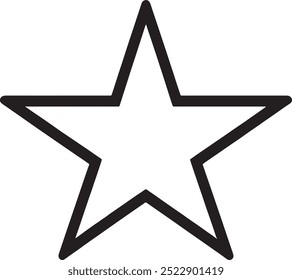 Silhueta de estrela preta - Ícone de vetor estrela Ícone de estrela de vetor, estrela - Ícone de vetor no fundo branco.