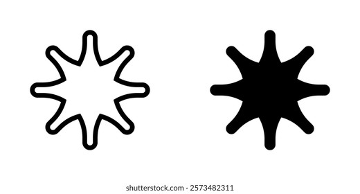 Black star symbol element design. Templates for design, posters, projects, banners, logo, and business cards. Vector illustration