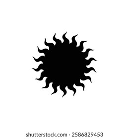 Black Star, Twinkling stars, Sparkles, Shining burst, Sun, Moon phase. Vector star on white background
