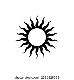 Black Star, Twinkling stars, Sparkles, Shining burst, Sun, Moon phase. Vector star on white background