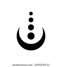 Black Star, Twinkling stars, Sparkles, Shining burst, Sun, Moon phase. Vector star on white background	