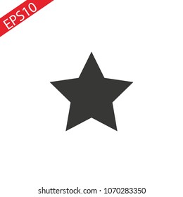 Black star - vector icon