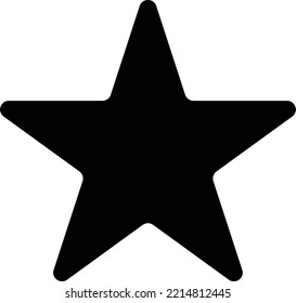 Black star - Vector icon star Icon Vector  star icon  star- Vector icon.