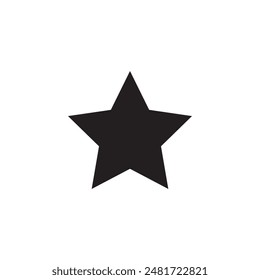 Black star - vector icon