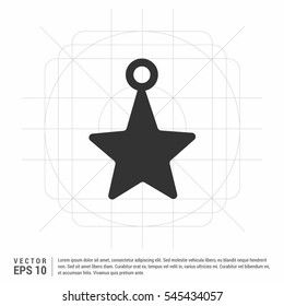 Black star - vector icon

