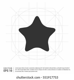 Black star - vector icon

