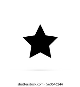Black star vector icon.