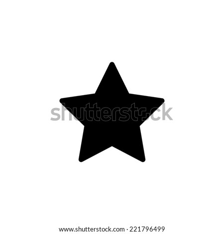 Black star - vector icon