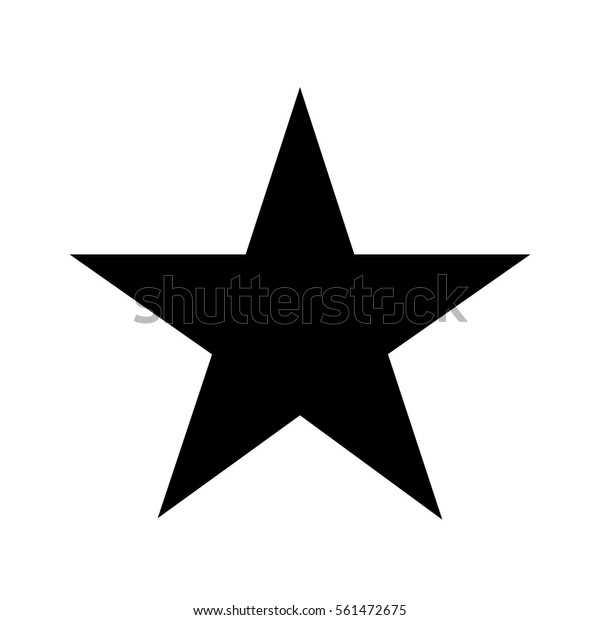 Black star - vector icon
