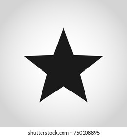 Black star. Vector illustration