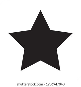 Black Star - vector illustration icon