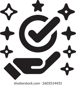 Black star vector set with various star designs in a seamless pattern