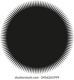 Black starburst shape suitable for a creative price tag design - stock vector