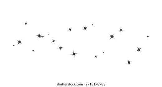 Conjunto de Vector Starburst negro con rayos puntiagudos y llamaradas abstractas. Elementos de superposición retro sunburst