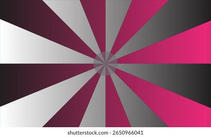 Black Starburst.Regenschirm mit viele Bunte Farben, raios pretos e brancos, concentração e difusão, ilustração vetorial de fundo de raio de explosão solar cinzento