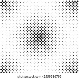 Black stars diamond halftone pattern