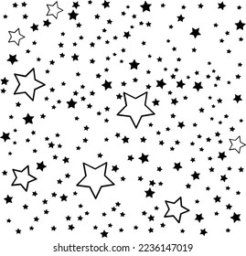 black stars illustration vector design