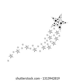 black stars on a white background