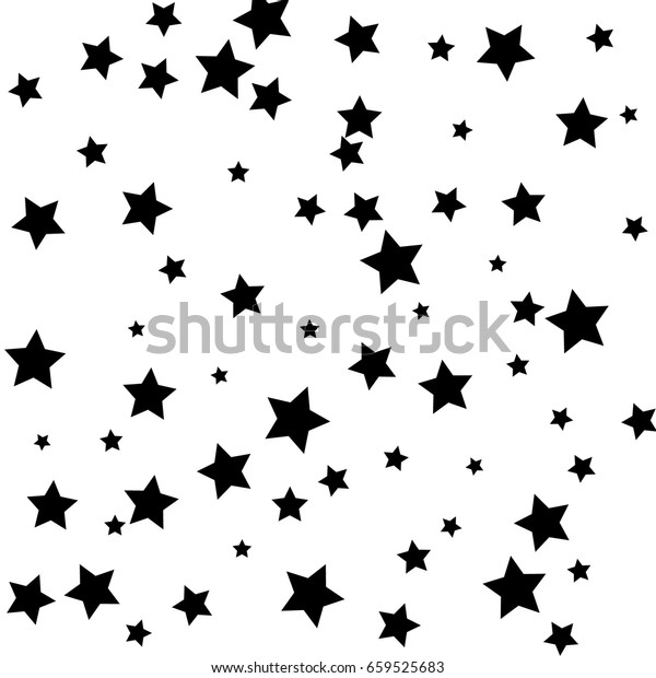 Black Stars On White Background Vector Stock Vector (Royalty Free ...