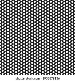 Black Steel Mesh Screen Background Seamless Pattern Vector.