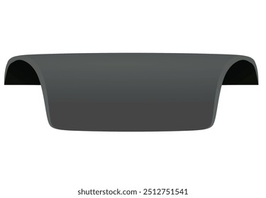 Black sticker label. vector illustration
