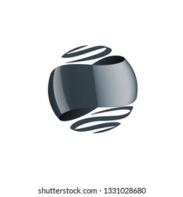 black sticker on white background. Vector illustration