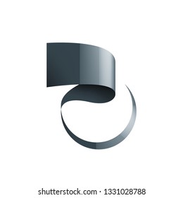 black sticker on white background. Vector illustration