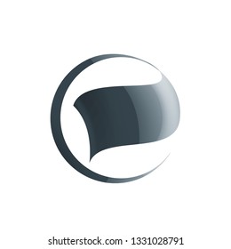 black sticker on white background. Vector illustration