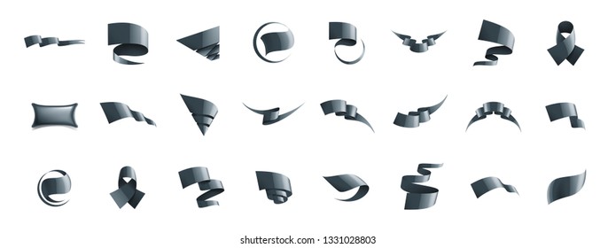 black sticker on white background. Vector illustration
