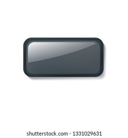 black sticker on white background. Vector illustration